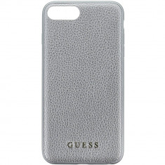 Husa Protectie Spate Guess GUHCP7LIGLSI Iridescent Piele Argintiu pentru Apple iPhone 7 Plus foto