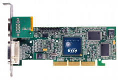 Placa video Matrox Millennium G550, 32MB GDDR, DualHead, AGP, retail foto