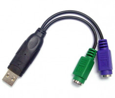 UNITEK Adaptor USB - 2 x PS/2 foto