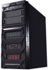 Carcasa Floston Genesis, Mid Tower Atx, Fara sursa, neagra foto