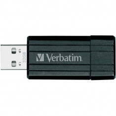 Verbatim PinStripe, 32 GB, USB 2.0, negru foto