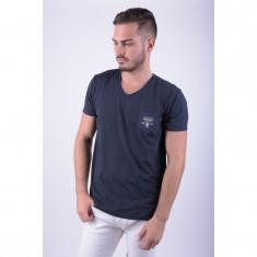 Tricou Bumbac Jack&amp;amp;Jones Vintage Joe Regular Fit Bleumarin foto