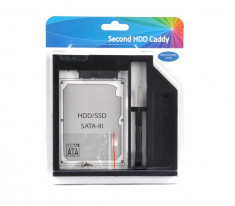 12.7mmSata-Sata 2nd HDD, caddy SSD / HDD, adaptor rack SSD/HDD plastic foto