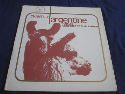 Los Cantores De Quilla Huasi - Chants D&amp;#039;Argentine _ vinyl,LP _Le Chant(Franta) foto