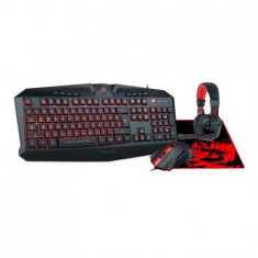 Tastatura Redragon Waveimpact gaming kit (Tastatura, Mouse, Casti si Mousepad) foto