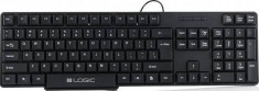 Tastatura Logic K-LC-LK12-100, LOGIC LK-12, USB, 104 taste, negru foto