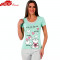 Pijama Dama cu Pantalon 3/4, Model Polar Bear Save Our Earth,Moda Love, Cod 1167