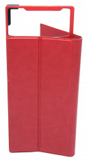 Husa universala GreenGo Smart Master rosie (reglabila) cu stand si rama mobila pentru telefoane cu diagonala de 5,2 - 5,8 inch foto