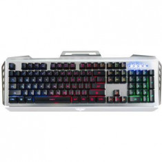 Tastatura Newmen Multimedia GM816, USB, Black/Silver foto