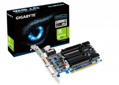 Placa video GIGABYTE NVIDIA N610D3-2GI, GT610, PCI-E, 2048MB DDR3, 64bit, 810 MHz, 1333 MHz, VGA, DVI, HDMI, FAN bulk foto