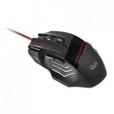 Mouse Quer Gamer KOM0747, optic, USB, negru, 3200 DPI foto