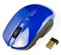 Mouse E-Blue Smarte II, optic wireless, 1750 dpi, albastru foto