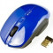 Mouse E-Blue Smarte II, optic wireless, 1750 dpi, albastru