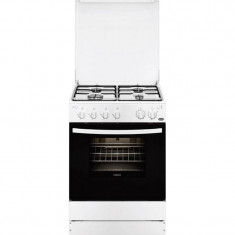 ZANUSSI Aragaz ZCG61211WA, 4 arzatoare gaz, 60 cm, alb foto