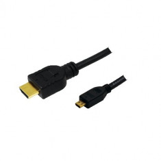 LogiLink Cablu adaptor HDMI 1.4 la micro HDMI, 2m, LogiLink foto