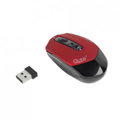 Mouse Quer G18 KOM0646, optic, wireless, rosu foto