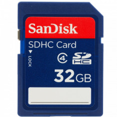 Card memorie SanDisk micro SDHC, 32 GB, clasa 4 + Adaptor foto