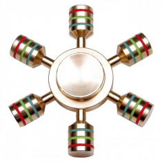 Fidget Spinner Auriu Metal Demontabil - Jucarie antistres si de competitie foto