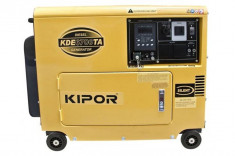 KIPOR Generator insonorizat KDE 6700 TA, diesel, 4.5 kW, fara automatizare foto