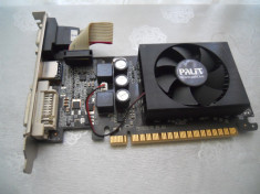 PLACA VIDEO PCIE NVIDIA GEFORCE GT520 PALIT 2GB/64 BIT DDR3 IMPECABILA foto