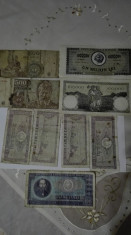 Bancnote romanesti vechi- 10 lei/ 100 lei / 500 lei / 100000/ 1000000 foto