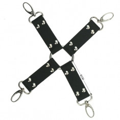 Accesoriu HogTie Pentru Catuse Bondage Prindere IN X Fetish BDSM Piele Eco