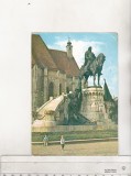 bnk cp Cluj - Statuia lui Matei Corvin - circulata - marca fixa