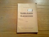EVOLUTIA DREPTULUI DE PROPIETATE - Mihai Chr. Musceleanu (dedicatie - autograf) - Tipografiile Romane Unite, 1938, 34 p.