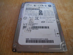 HARD DISK LAPTOP SATA 160 GB FUJITSU MHW2160BH IMPECABIL foto