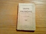 DESPRE RAZBOAIE - Evolutiunea, Rarirea si Disparitiunea lor - H. Fundateanu 1915