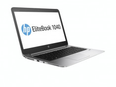 Notebook HP EliteBook Folio 1040 G3, 14 inch, procesor Intel Core i7-6500U, 2.5 Ghz, 8 GB RAM, 256 GB SSD, Windows 10 Pro, video integrat foto