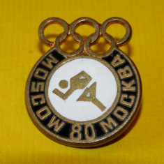 Insigna - Atletism Olimpiada MOSCOVA 1980