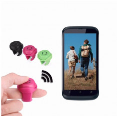 Telecomanda bluetooth pt telefoane mobile, cu clips pt atasarea pe selfie stick foto