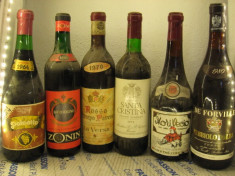 6 sticle vin de colectie lot (31) recoltare 1964/1967/1970/1973/1977/1980 foto