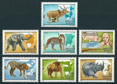 UNGARIA 1981 - FAUNA - SERIE DE 7 TIMBRE - NESTAMPILATA - MNH / fauna82 foto