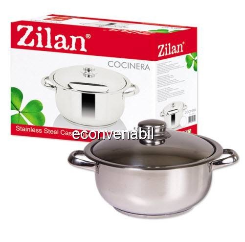 Oala Inox cu Capac 8L Zilan Cocinera ZLN7260 foto mare Oala Inox cu Capac 8L Zilan Cocinera ZLN7260 foto mare