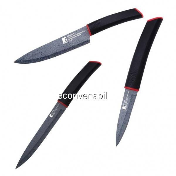 Set 3 cutite marmorate Bergner BG1151BK foto mare Set 3 cutite marmorate Bergner BG1151BK foto mare