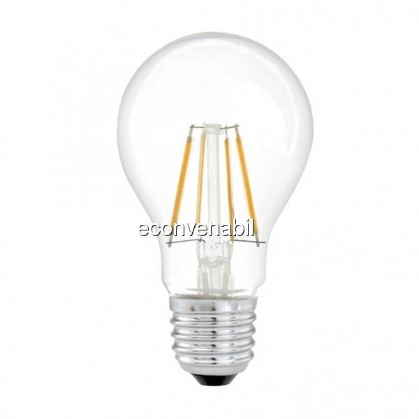 Bec LED Filament 6W Alb Rece E27 TKO foto mare Bec LED Filament 6W Alb Rece E27 TKO foto mare