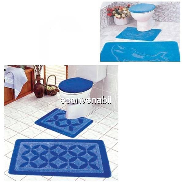 Set covorase baie simplu 3 piese Sanitec SET2 60x100cm SN436 foto mare Set covorase baie simplu 3 piese Sanitec SET2 60x100cm SN436 foto mare