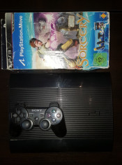 Vand PS3 superslim 80GB + kit move Sorcery foto