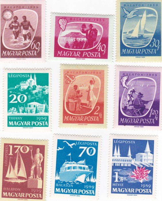 ungaria 1959 Mi 1609a-1617a MNH foto mare ungaria 1959 Mi 1609a-1617a MNH foto mare