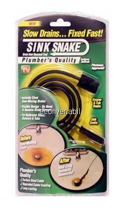 Sink snake desfundator chiuvete si instalatii sanitare foto mare Sink snake desfundator chiuvete si instalatii sanitare foto mare