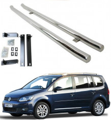 Praguri laterale din inox Vw Touran 2010-2014 foto