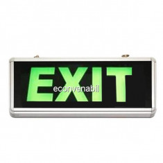 Indicator Luminos EXIT cu LED si Acumulator pentru Iesire Cladiri foto