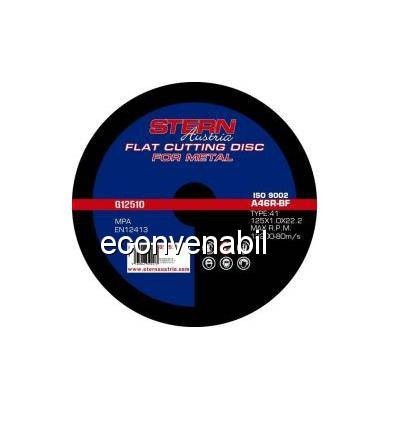 Disc Abraziv Taiere Metal Pentru Polizor Unghiular Stern G12510 foto mare Disc Abraziv Taiere Metal Pentru Polizor Unghiular Stern G12510 foto mare