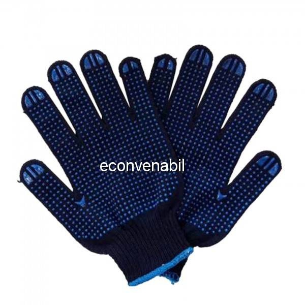 Set 2 Manusi de Protectie cu Picouri PVC in Palma foto mare Set 2 Manusi de Protectie cu Picouri PVC in Palma foto mare