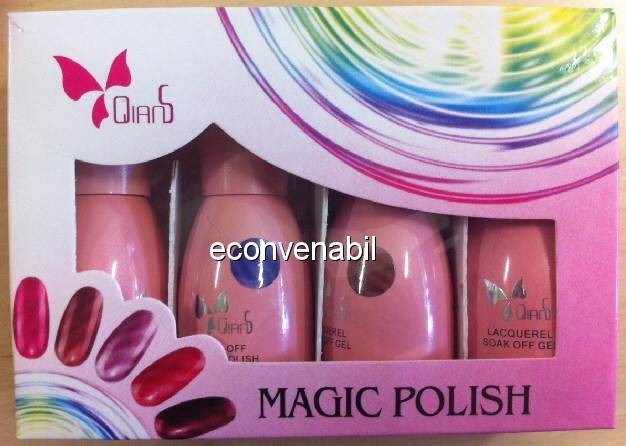 Set Complet Lac Oja Magnetica Magic Polish foto mare Set Complet Lac Oja Magnetica Magic Polish foto mare
