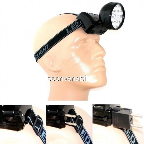 Lanterna Frontala 7 LED 1W Cu Acumulator Incarcare Directa 220V BH673 foto mare Lanterna Frontala 7 LED 1W Cu Acumulator Incarcare Directa 220V BH673 foto mare