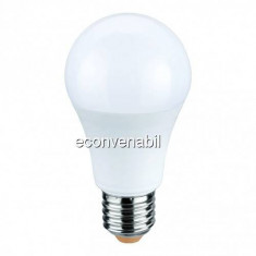 Bec LED A60 10W Alb Cald 2700K soclu E27 220V Glob Mat UB60054 foto