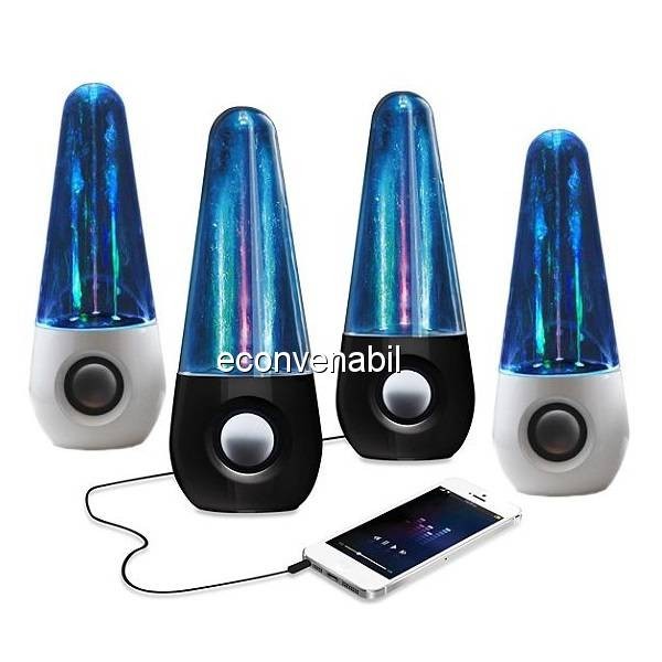 Boxe cu Apa Dancing Water Speakers Ovale 2x5 LEDuri foto mare Boxe cu Apa Dancing Water Speakers Ovale 2x5 LEDuri foto mare